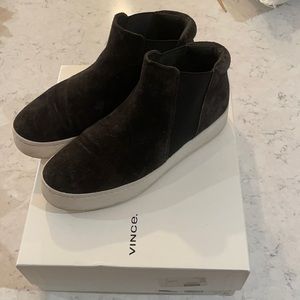VINCE Wade platform bootie sneakers